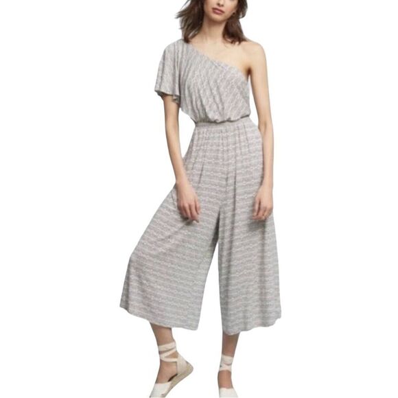 Anthropologie Maeve Jamie One Shoulder Wide Leg Jumpsuit - Picture 11 of 11